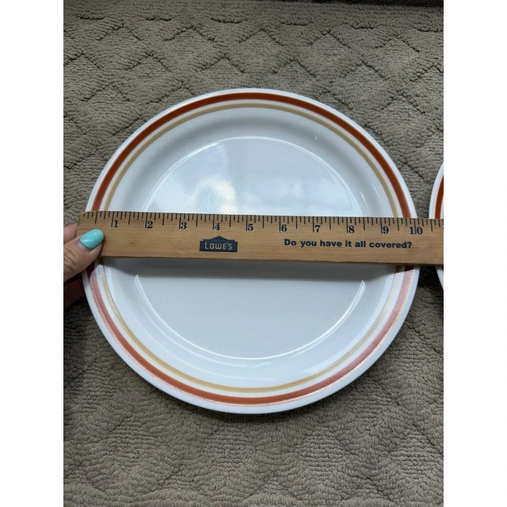 Vintage Corelle Dinner Plates Cinnamon Chestnut Lot of 2